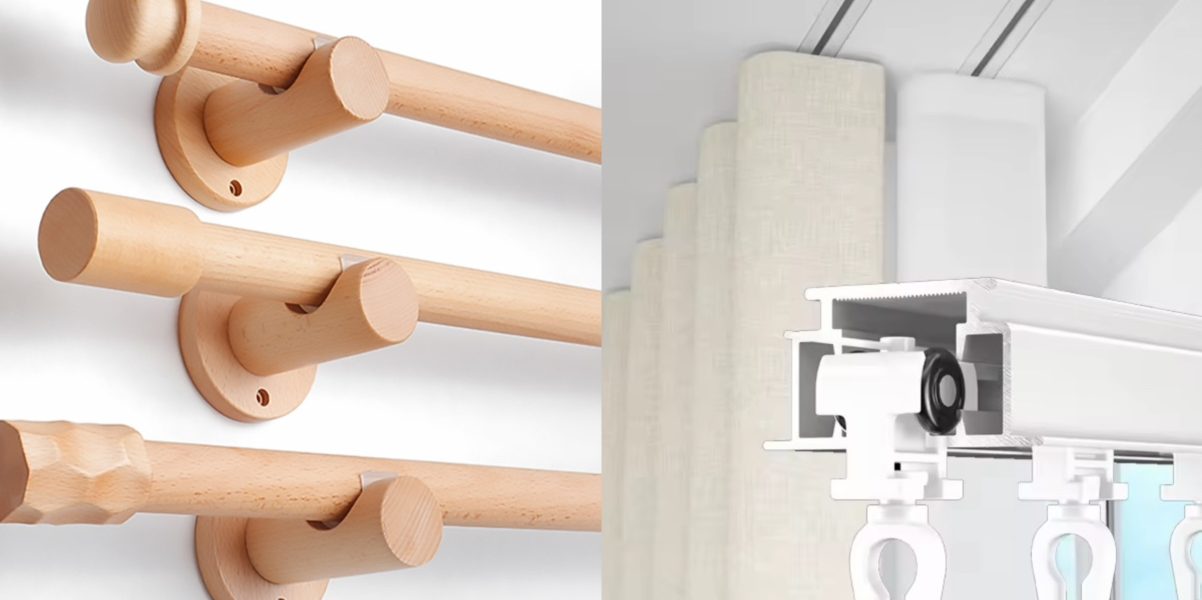 Curtain Rods vs. Curtain Tracks