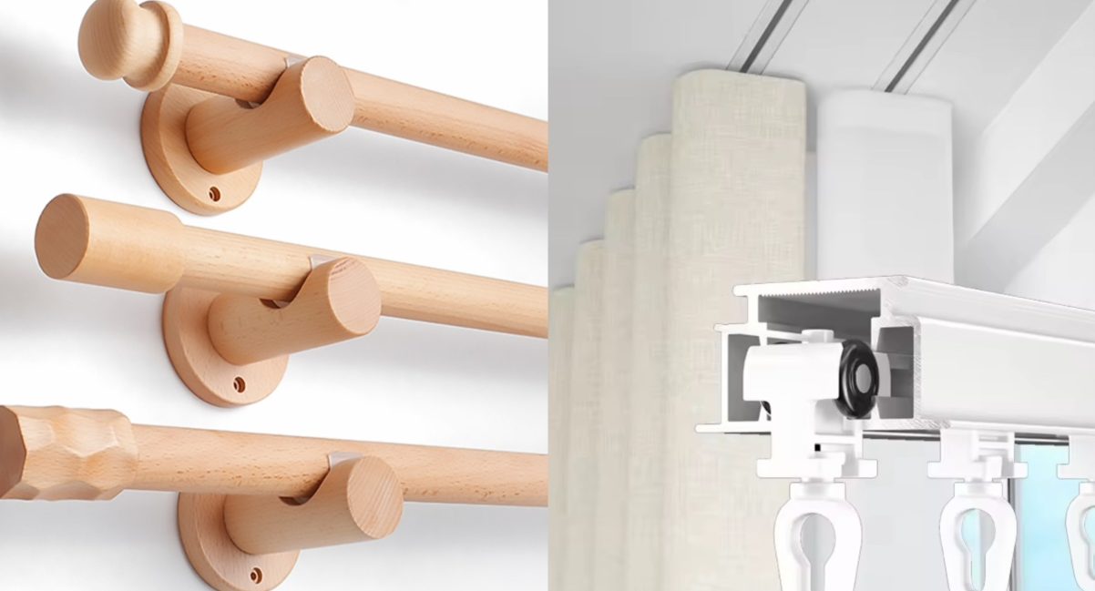 Curtain Rods vs. Curtain Tracks